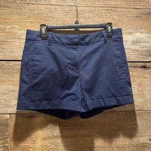 J Crew Navy Chino shorts size 8